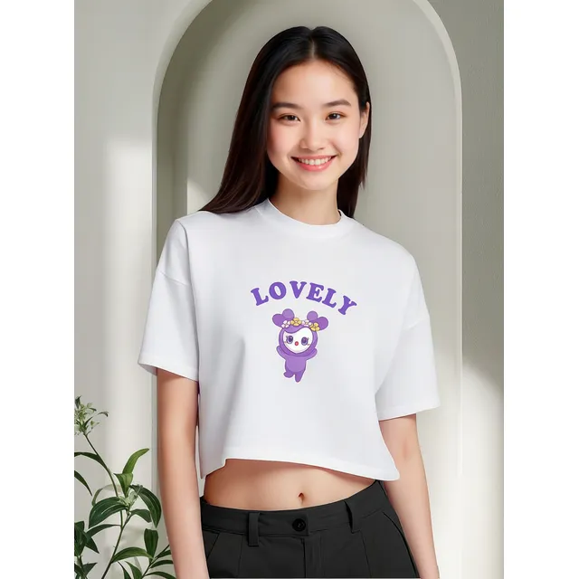 Crop Top Blanco - Twice  Lovelyz - Kpop