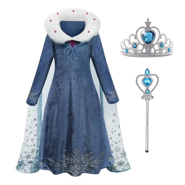 Disfraz Vestido Elsa Frozen Niños - Universo Magico