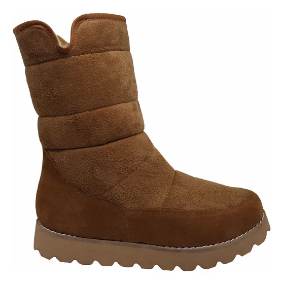 Pantubotas Mujer Bota C/cierre Invierno Dama Corderito Goma