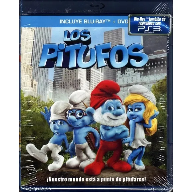 Bluray + Dvd Original Los Pitufos - Nueva Sellada!!!