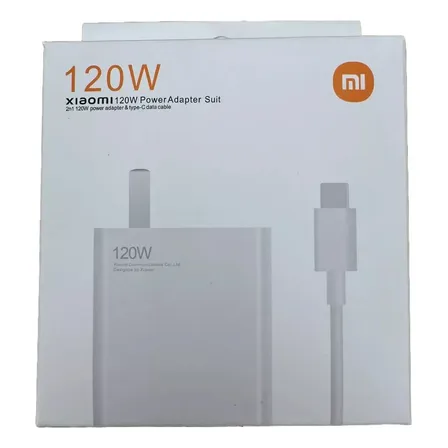 Xiaomi cargador 120w tipo c color blanco MDY-14-ED