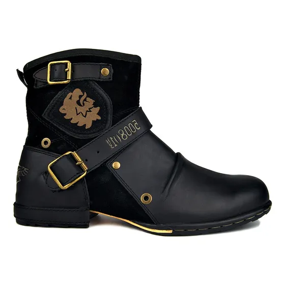 Botas Casual Hombre Impermeables Botines Piel Moda Martin