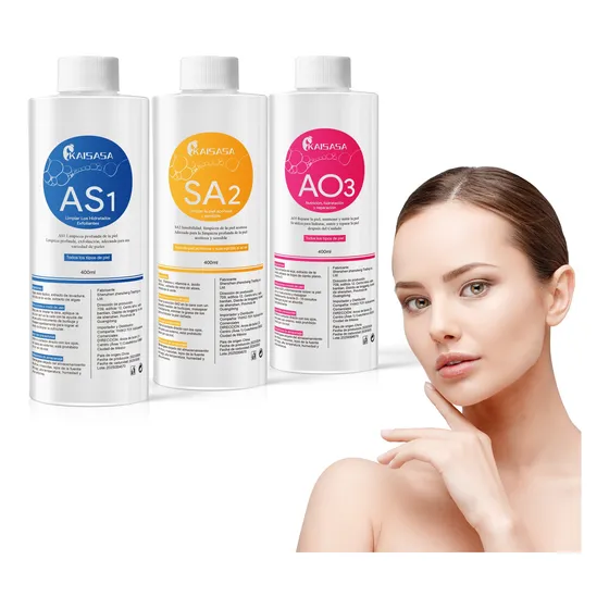 Kit Soluciones Hydrafacial As1 Sa2 Ao3 Hydradermabrasion