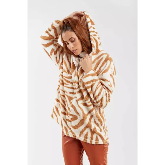 Campera Teddy Jacket Bulla Oversize Capucha Mujer Sweet