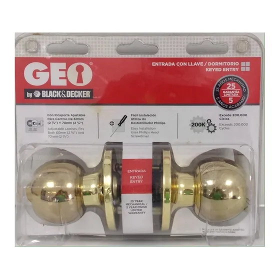 Cerradura - Dormitorio/oficina Geo Black&decker  91160-022