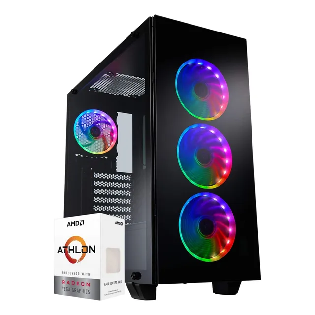Pc Gamer Amd 8gb Ddr4 240gb Ssd Video Radeon Vega 4 Fan Rgb