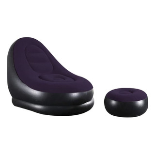 Poltrona Sofá Inflável Ultra Conforto Com Puff, Inclui Bomba Poltrona Sofá Inflável Ultra Conforto Com Puff, Inclui Bomba