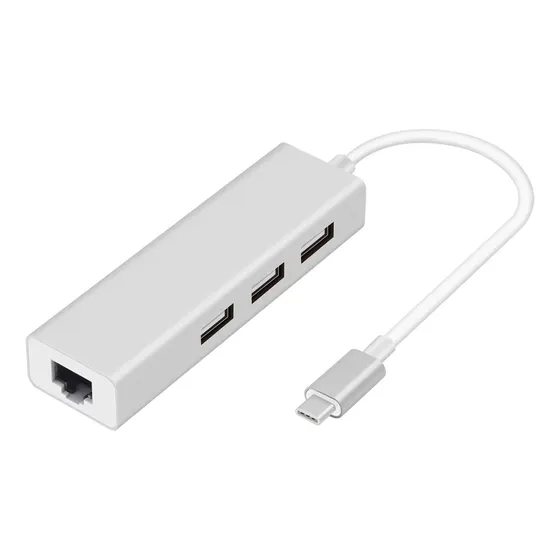 Adaptador Usb Tipo C A Usb 2.0 Rj45 10-100