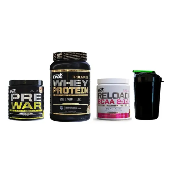 Combo Ena Truemade + Pre Entreno + Post Entreno Aminoacidos