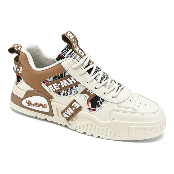 Zapatillas De Hombre Modernas Con Bloques De Color Graffiti
