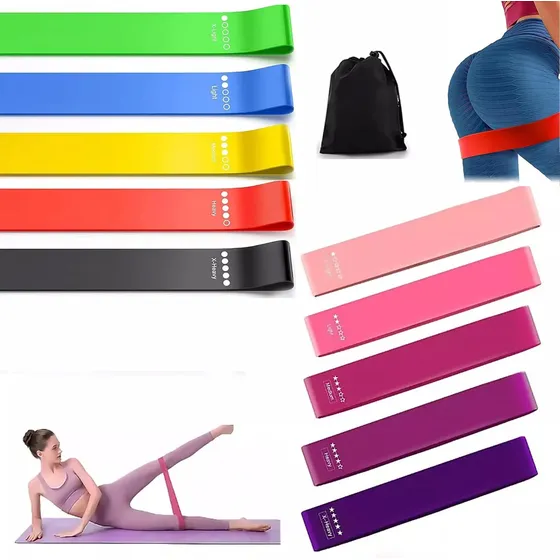 Kit De 10 Bandas Elasticas Ejercicio Liga De Resistencias