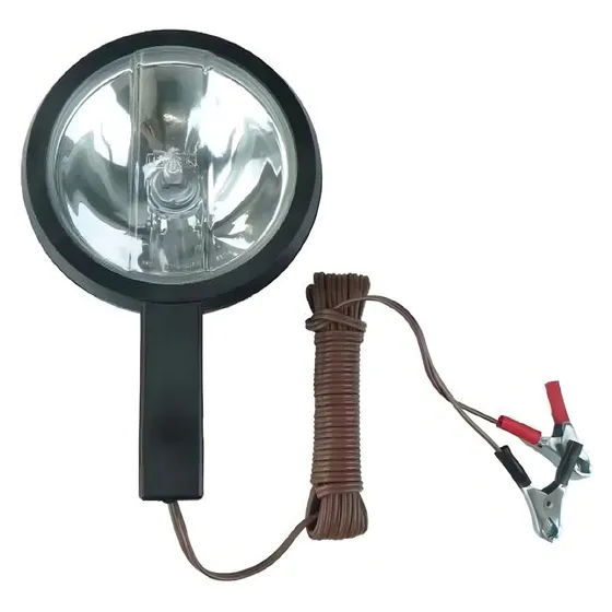 Lanterna Refletor Longo Alcançe 12v - Capivara Com Garra Cor da lanterna Preto Cor da luz Branco