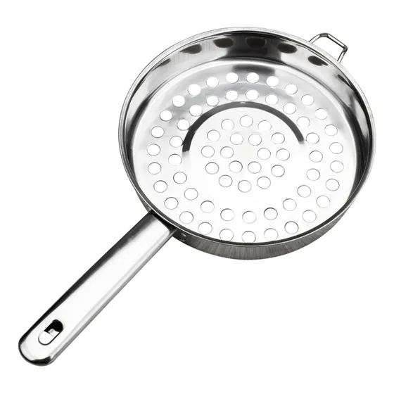 Colador Malla Acero Inoxidable Mango Largo Cocina Fondo Para