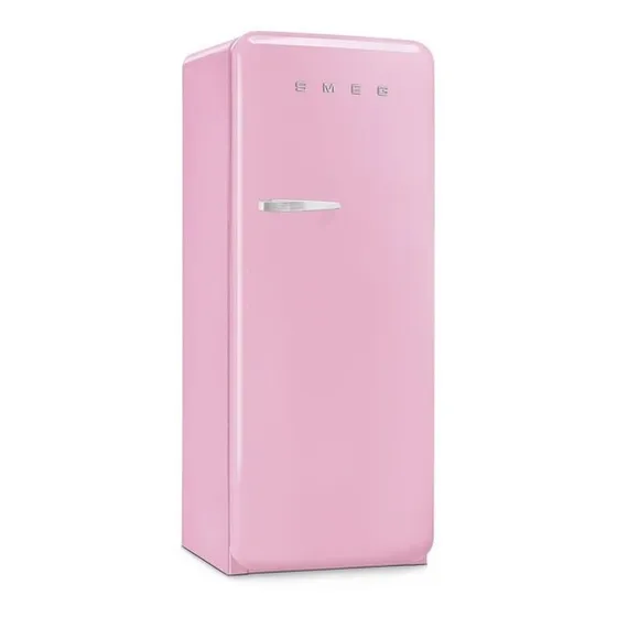 Smeg Heladera Fab28 Retro Vintage 50s Rosa Nueva Italiana