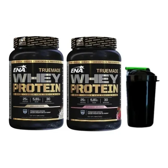 True Made Ena Whey Protein 2kg - Envío Gratis + Shaker