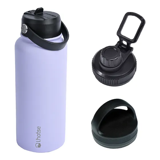 Botella Térmica Hydro Lila 960ml + 2 Tapas Lhotse Color Morado