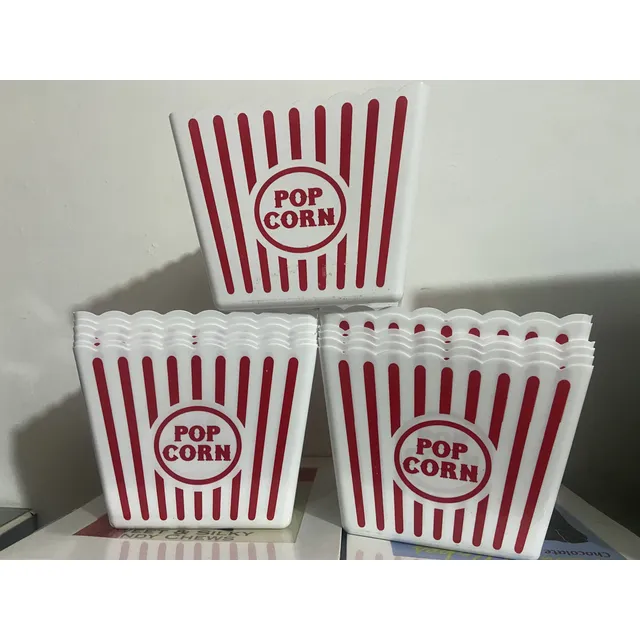 Envase Para Cotufas Popcorm De 22x 22 Cm 13 Un Plastico