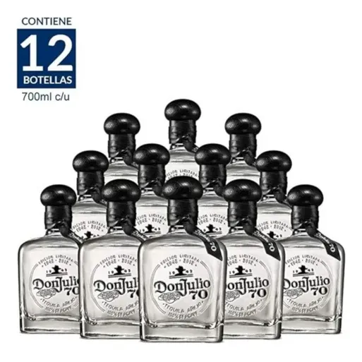 Caja De 12 Tequila Don Julio 70 De 700 Ml