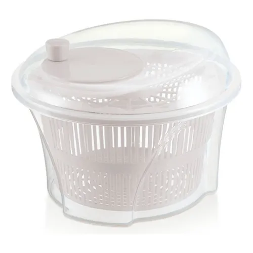 Centrífuga Seca Salada Secadora Premium Alface Folhas Cor Transparente