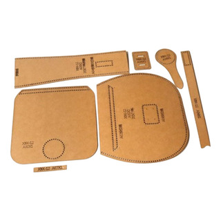 7 Uds Plantillas De Cuero Patrones Bolso Papel Kraft 7 Uds Plantillas De Cuero Patrones Bolso Papel Kraft
