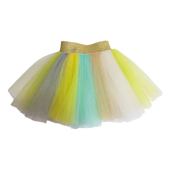 Tutus Colores Pasteles Neón Pretina Dorada