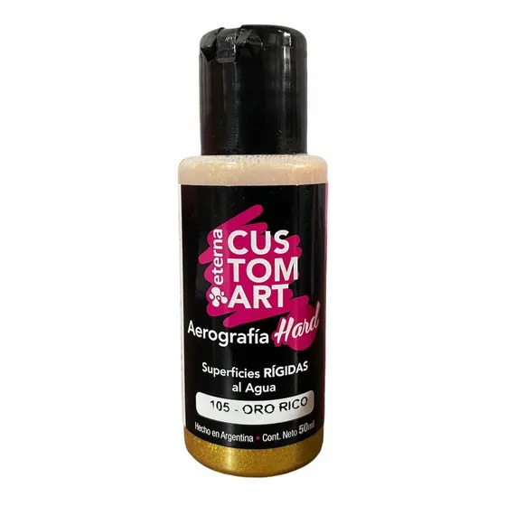 Pintura Aerografia Eterna Hard Metalizada Sup Rigida 50ml X1