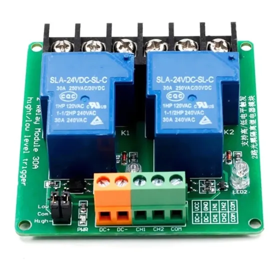 Interruptor Relevador 12v 30a Relay 2 Canales Rele Opto