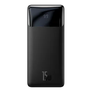 Powerbank Portátil Baseus 10000mah 15w Display Digital Carga Rápida Preto Powerbank Portátil Baseus 10000mah 15w Display Digital Carga Rápida Preto
