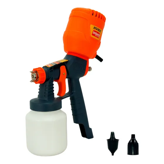 Pistola De Pintura Pulverizadora Intech HV400 Elétrica 450w 127V