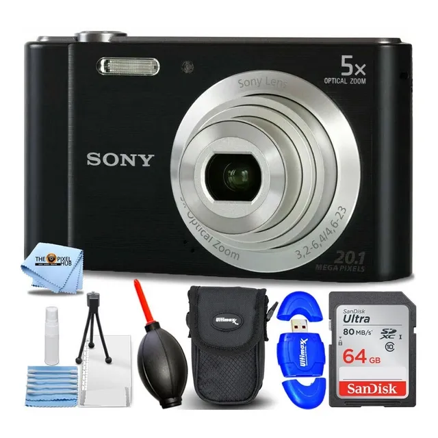 Sony W800 Cámara Digital Con Zoom Óptico + Accesorios