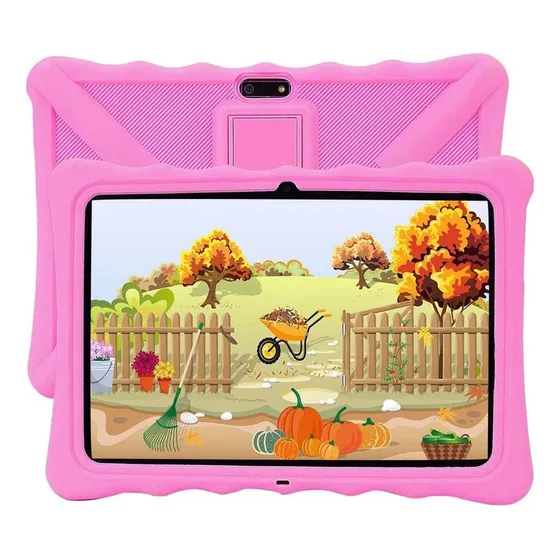 Tablet con funda Veidoo Kids 10.1" 32GB color rosa 2GB de memoria RAM