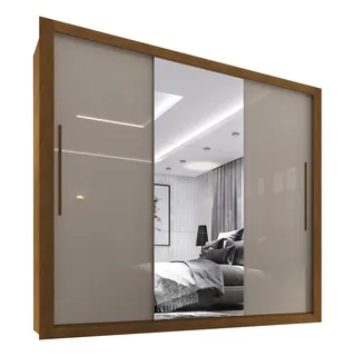 Guarda Roupa Casal Costa Rica Espelho 3 Portas Com Espelho 4 Gavetas SallĂȘto MĂłveis Cor Cinamomo/off-white Guarda Roupa Casal Costa Rica Espelho 3 Portas Com Espelho 4 Gavetas SallĂȘto MĂłveis Cor Cinamomo/off-white
