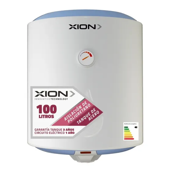 Calefón Termotanque Electrónico 100lts Xion Xi-cal100 Color Blanco