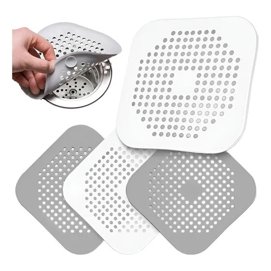 Protector Drenaje De Silicona Para Duchas Fregadero Baños