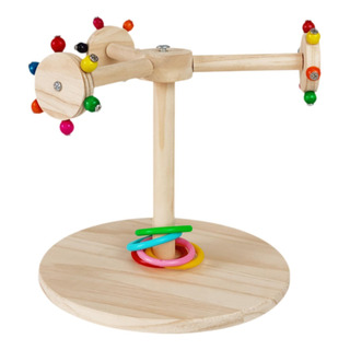 Juguete Giratorio Para Percha Para Pájaros, De Madera, Juguete Giratorio Para Percha Para Pájaros, De Madera,
