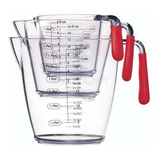 Tazas Medidoras Kitchencraft De 200 400 900 Ml / Oz 