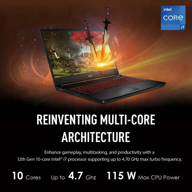 Laptop Msi Core I7 12650h Rtx 3050ti 16gb Ddr4 512gb Nvme