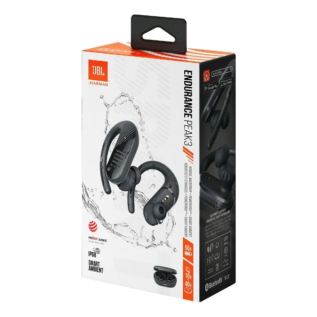 Audífono Jbl Endurance Peak 3 Black