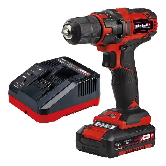Taladro Atornillador Einhell 18v 10mm Litio Tc-cd 18/35 Li Color Negro