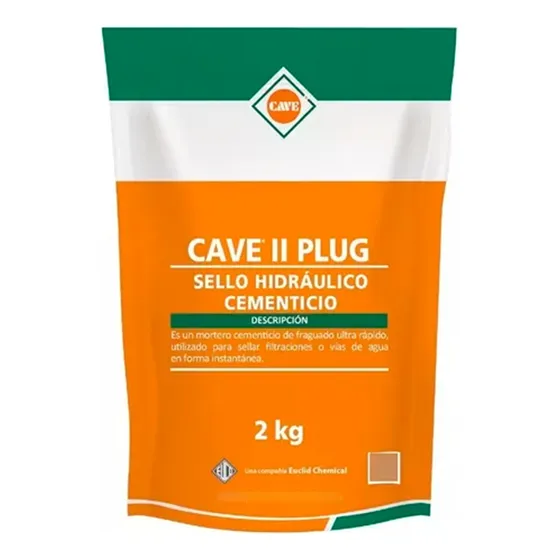 Euclid Chemical Cave Il Plug Sello Hidráulico De Fraguado Rápido 2 Kg