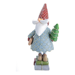 Santa Claus Con Árbol Verde Santa Claus Con Árbol Verde