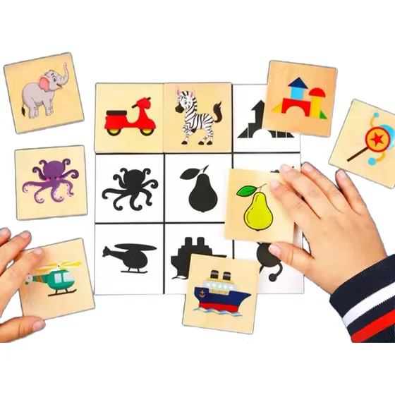 Juego Busca Parejas Madera Didácticos Montessori