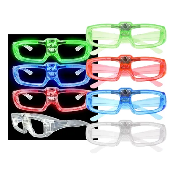 Anteojos Audiorítmicos Led X 4 Lentes Activa Con Sonido