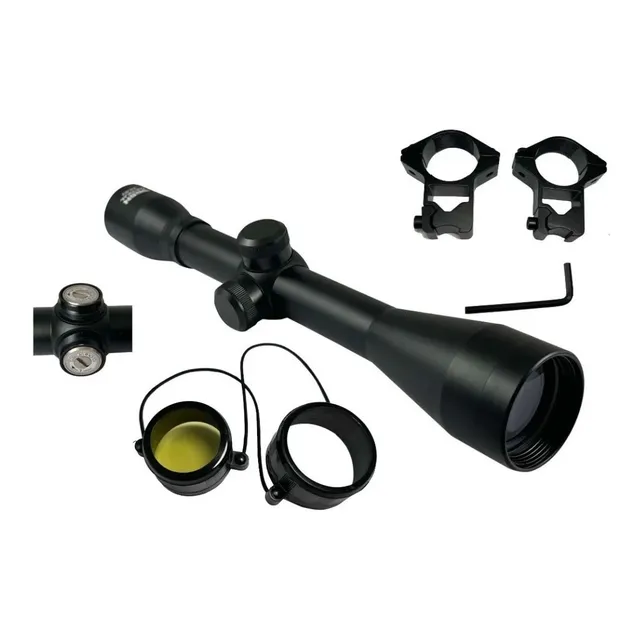 Mira Telescópica 3-9x40 Retículo 4 Anillas Rifle Carabina 
