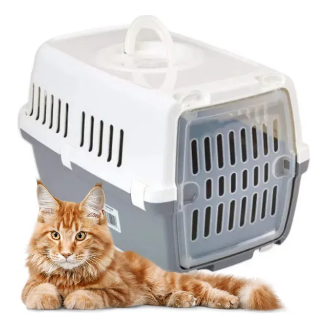 Transportadora Perro Gato Zephos 1 P Savic 49cm Gris