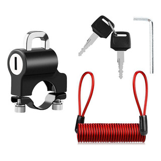 Candado Antirrobo Para Casco De Moto, Soporte Para Manillar Candado Antirrobo Para Casco De Moto, Soporte Para Manillar