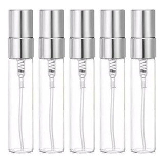 Frasco Perfume Vidrio 5ml X 05unid Premium Tapa Plateada Frasco Perfume Vidrio 5ml X 05unid Premium Tapa Plateada