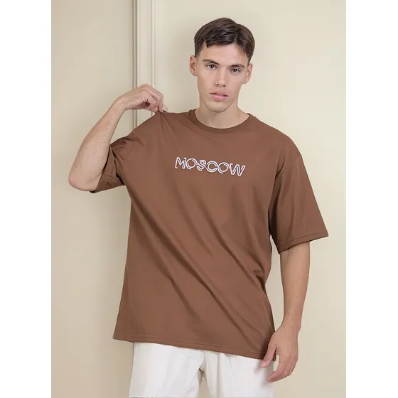 Remera Ovesize Viste Vilo Hombre Moscu Algodón Peinado