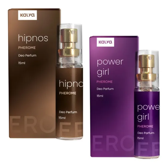 Kit Perfume Feminino E Masculino Para Atrair 15ml 2 Unidades
