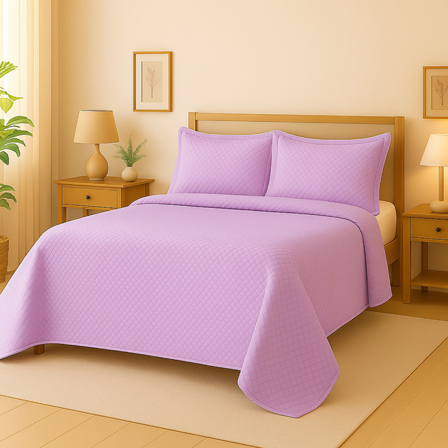 Colcha King Size 3 Peças Matelada Macia Toque Aveludado Colcha King Size 3 Peças Matelada Macia Toque Aveludado